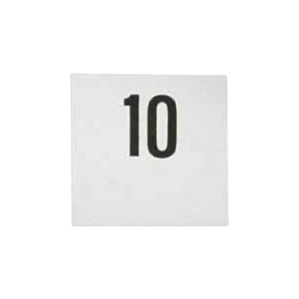 Bauscher Hepp 12.2076.1000 - Table Number, 4-1/2"L (115mm) X 4-5/16"W (110mm), 18/10 Stainless Steel