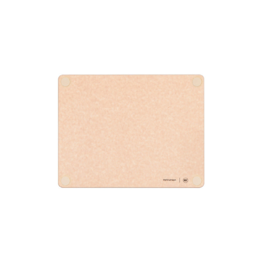 Epicurean 622-14110118 Epicurean HACCP Non-Slip Cutting Board 14.5" X 11.25" X 3/8" In Natural With Tan Cooked Meat Feet