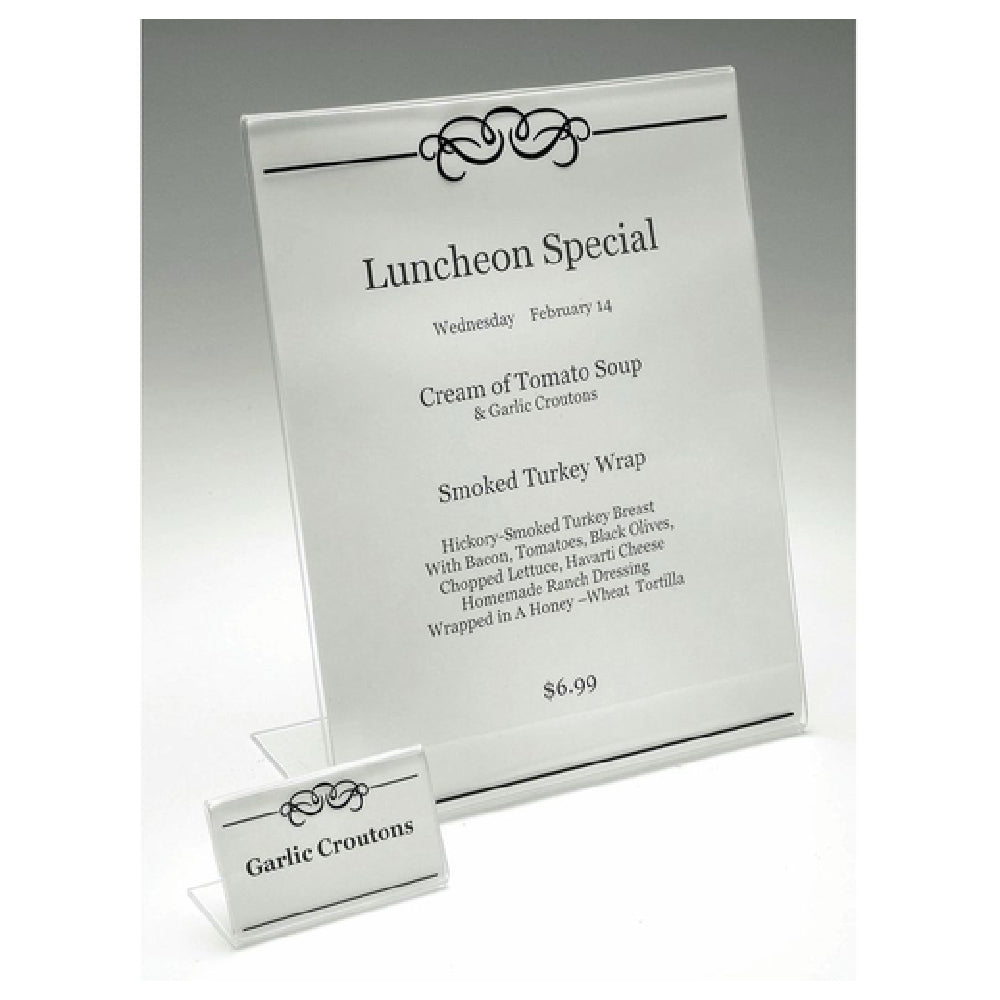 Hubert 85418 - Sign Holder, 8-1/2" X 11"H, Rectangular