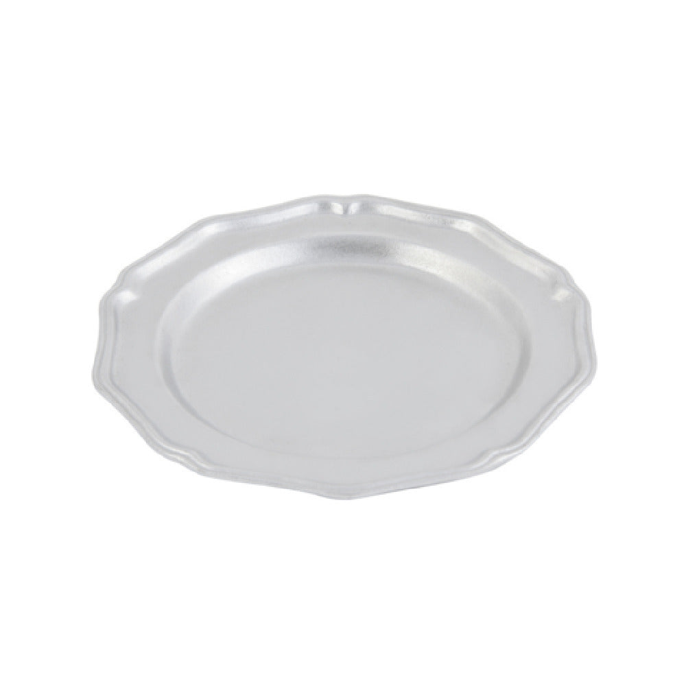 Bon Chef 1033 Queen Anne Salad Plate 9" Aluminum With Pewter-Glo Finish