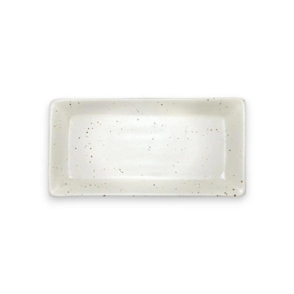 By The Earth Living SP056 Rectangular Platter 12" X 6" Speckled
