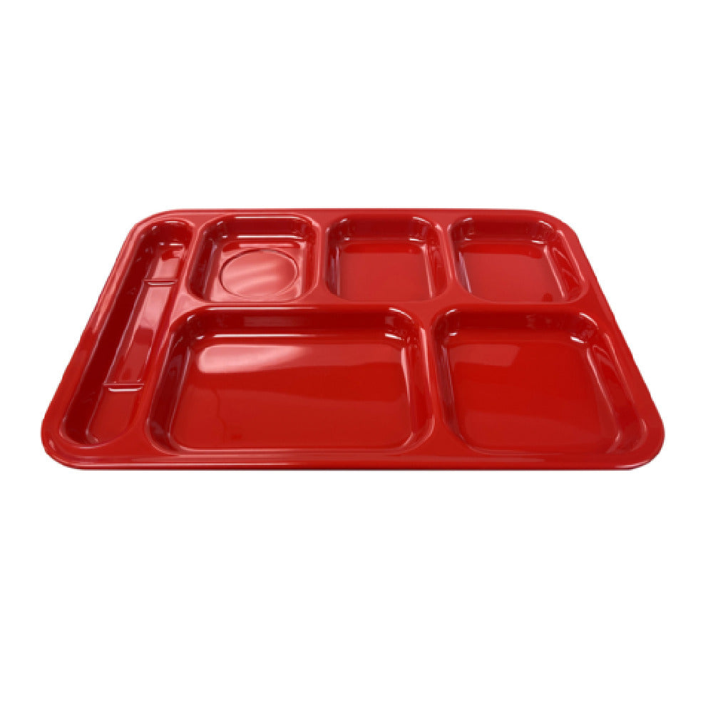 Thunder Group ML801PR Tray 14-1/2"W X 10"D X 1-1/8"H Left Hand (6) Compartment