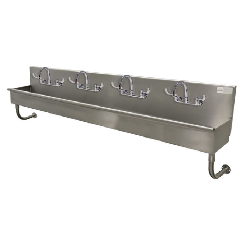 Advance Tabco 19-18-96-ADA-F Multiwash Hand Sink Wall Mounted Includes (4) Faucets With Wrist Blades