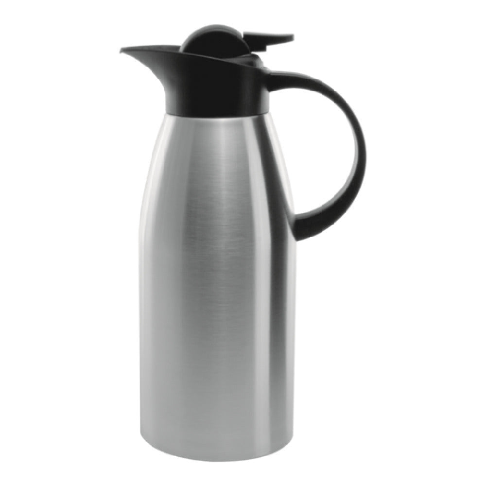 Service Ideas KVP1900 Service Ideas Stainless Touch Carafe Push Botton Lid Vacuum Insulated