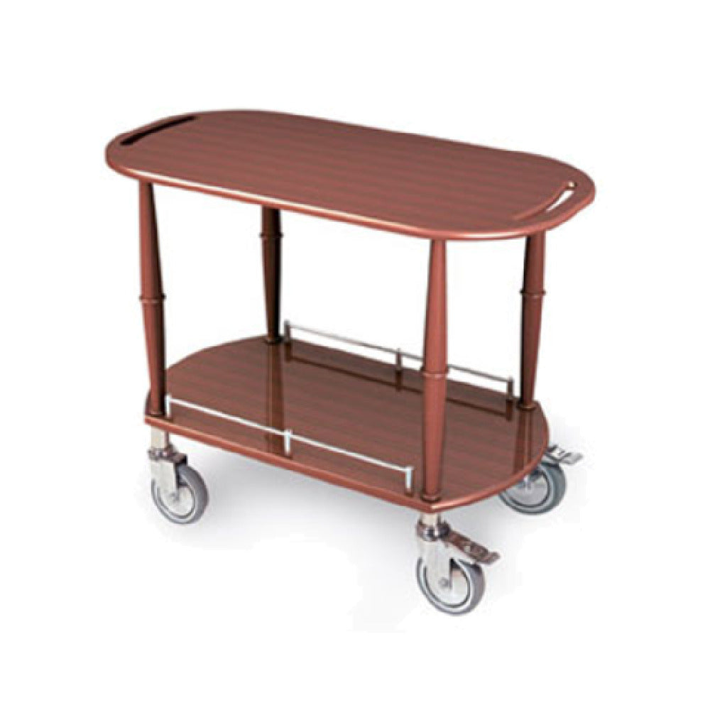 Geneva 70453 Gueridon Spice Cart 35-1/2"W X 17-3/4"D X 29"H Oval Shaped Top