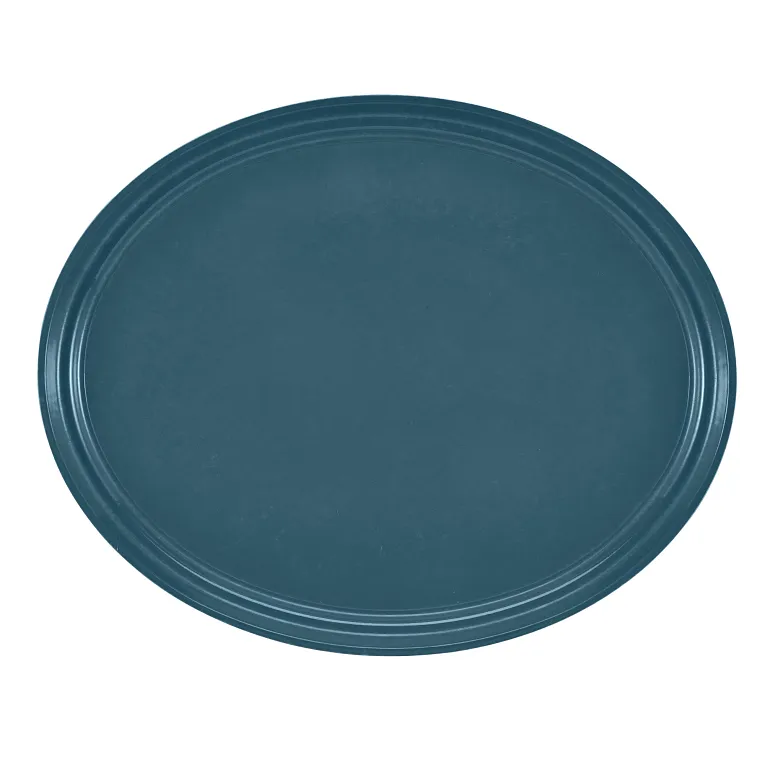Cambro 2500401 Serving Camtray® Oval 19-1/4" X 24" Slate Blue