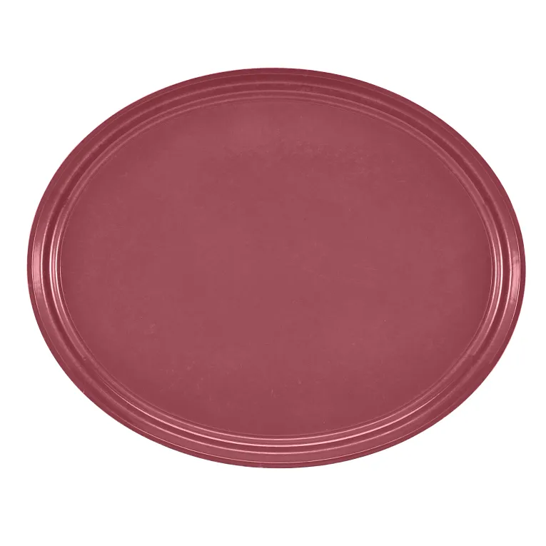 Cambro 2500410 Serving Camtray® Oval 19-1/4" X 24" Raspberry Cream