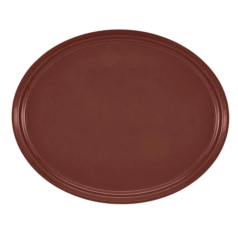 Cambro 2500501 Serving Camtray® Oval 19-1/4" X 24" Real Rust