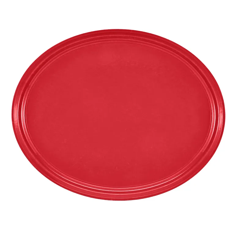 Cambro 2500510 Serving Camtray® Oval 19-1/4" X 24" Signal Red