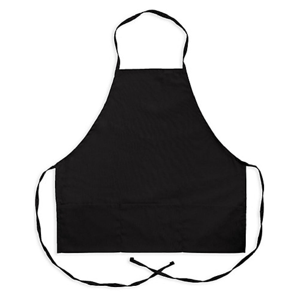 KNG 2576BLK Kng 27 In Bib Apron 3 Pocket Black