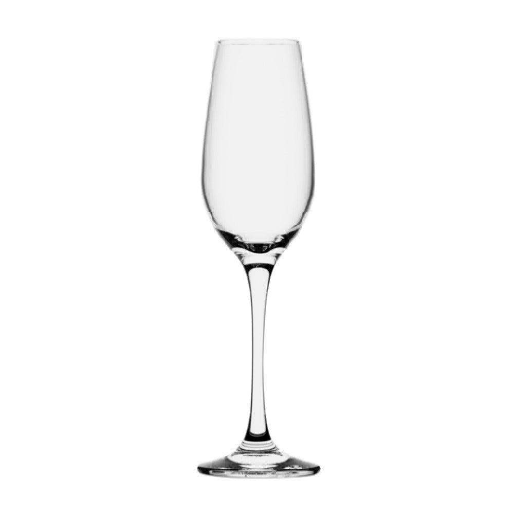 Steelite P440295 Flute Glass 6.75 Oz. (H 9.0" M 2.5": T 1.75" B 2.5")