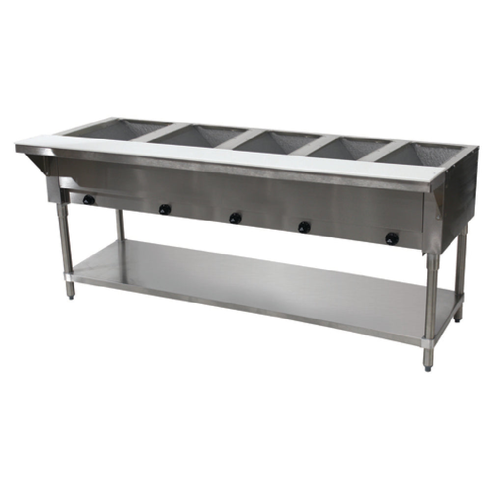 Advance Tabco HF-5G-NAT-X Hot Food Table Natural Gas 77-3/4"W X 30-5/8"D X 34-3/8"H