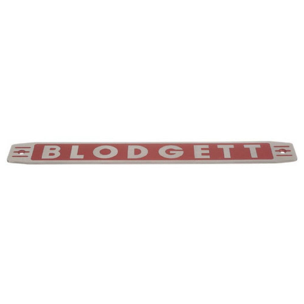 Blodgett 11255 Name Plate