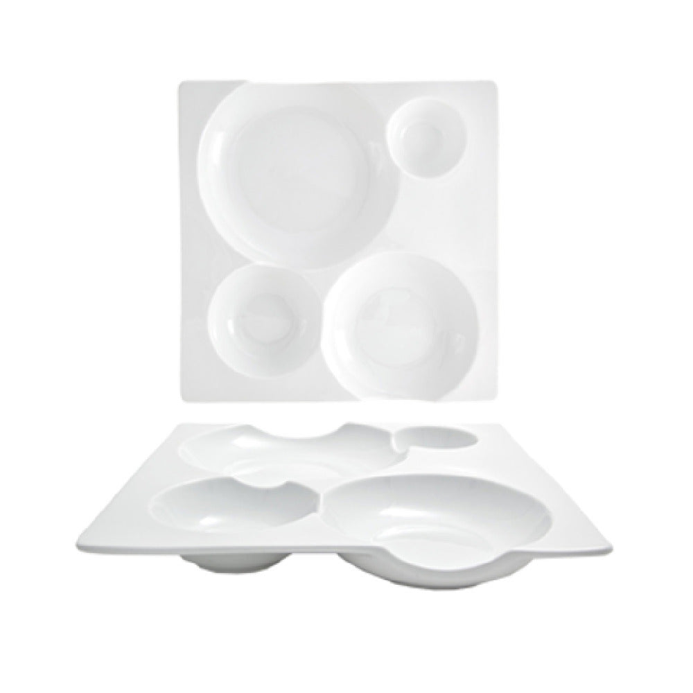 FOH DDP051WHP21 Promotional Pricing May Be Available! Contact Your FOH® Sales Representative For Details! Harmony Bento™ Plate