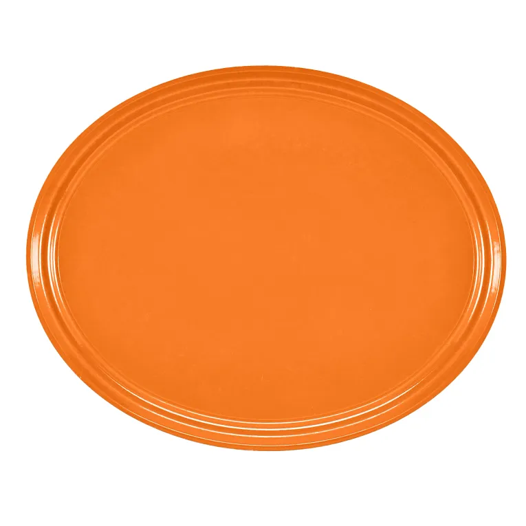 Cambro 2700222 Serving Camtray® Oval 22" X 26-7/8" Orange Pizzazz