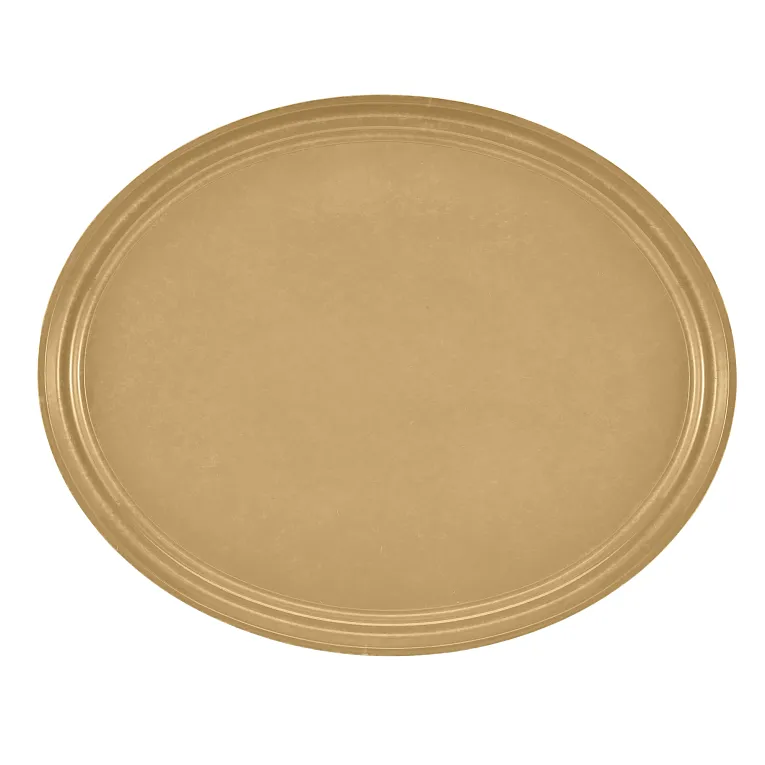 Cambro 2700514 Serving Camtray® Oval 22" X 26-7/8" Earthen Gold