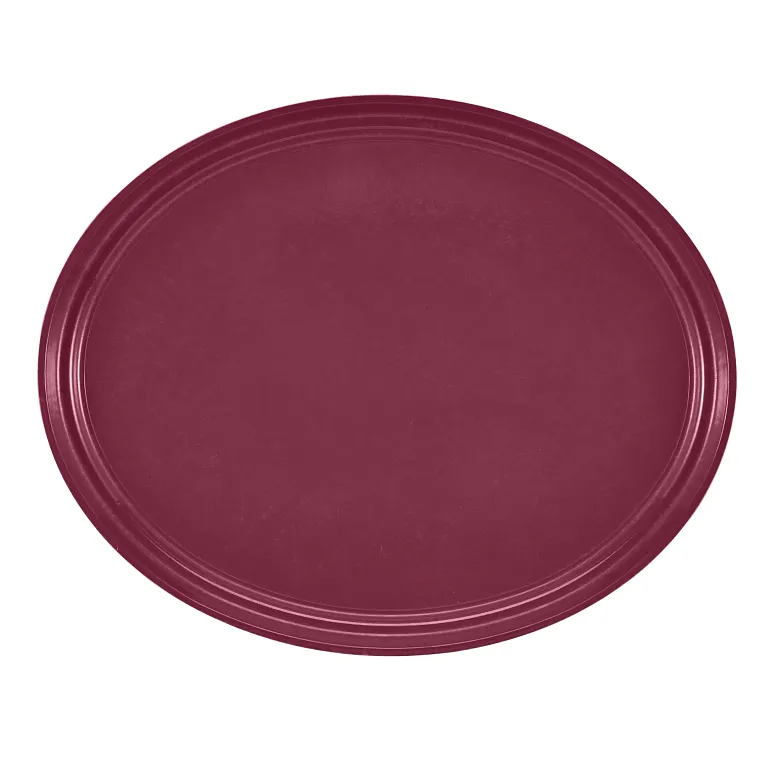 Cambro 2700522 Serving Camtray® Oval 22" X 26-7/8" Burgundy Wine