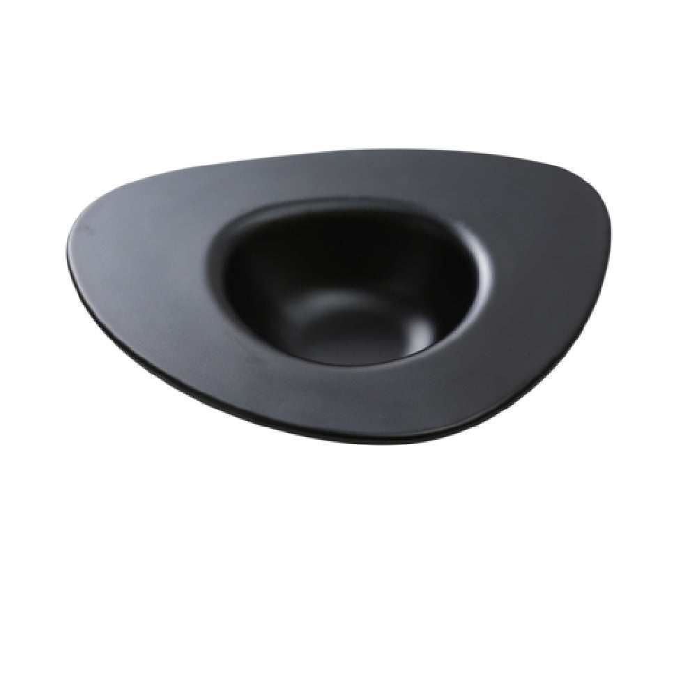 Yanco MO-412BK Moderne Dessert Plate 14 Oz. 12"L X 10-1/2"W X 2-1/2"H