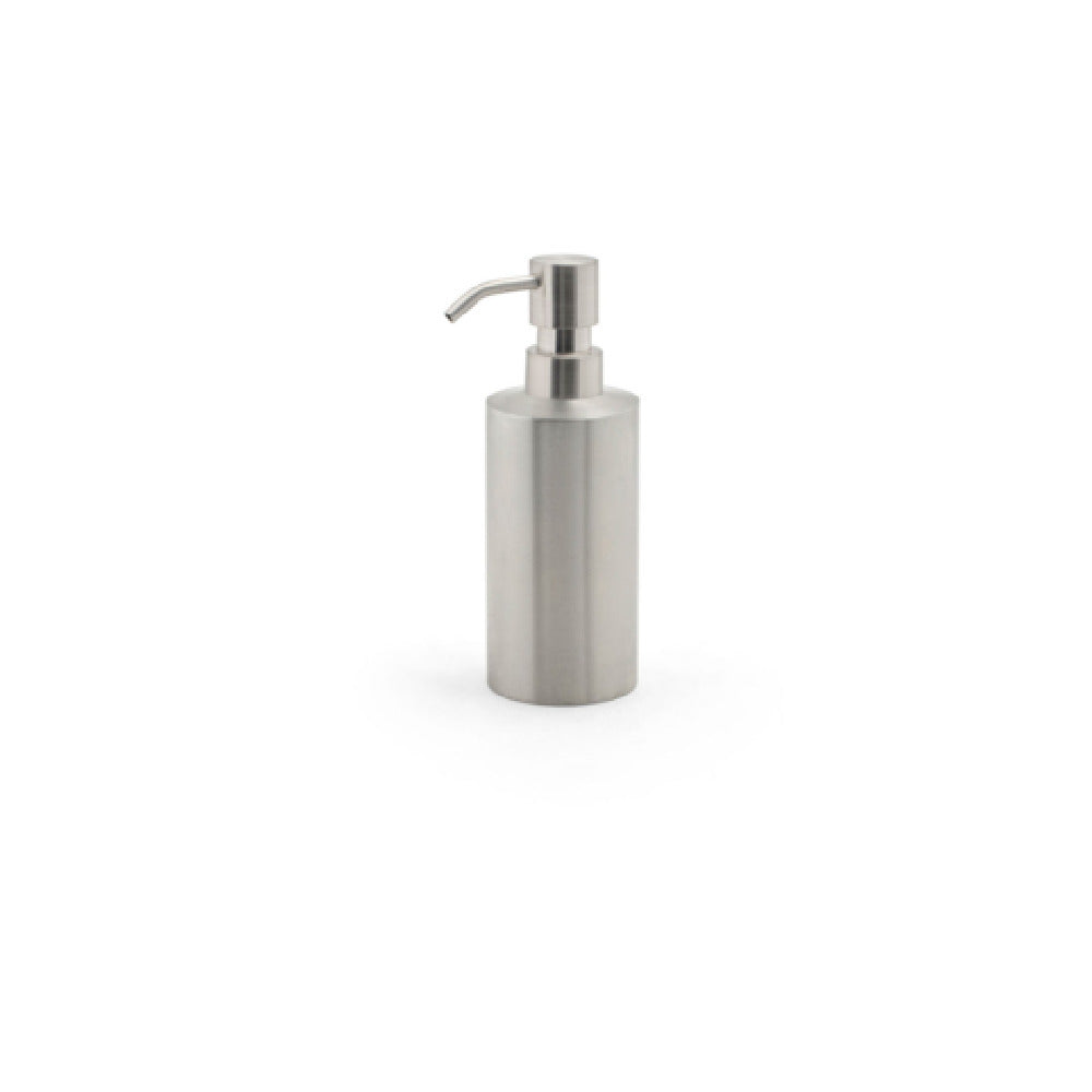 FOH RSP014BSS22 12oz Brushed Stainless Pump Silver With Mirrored Top Includes One RSP101BSS23 Mirrored Stainless Pump Top Silver