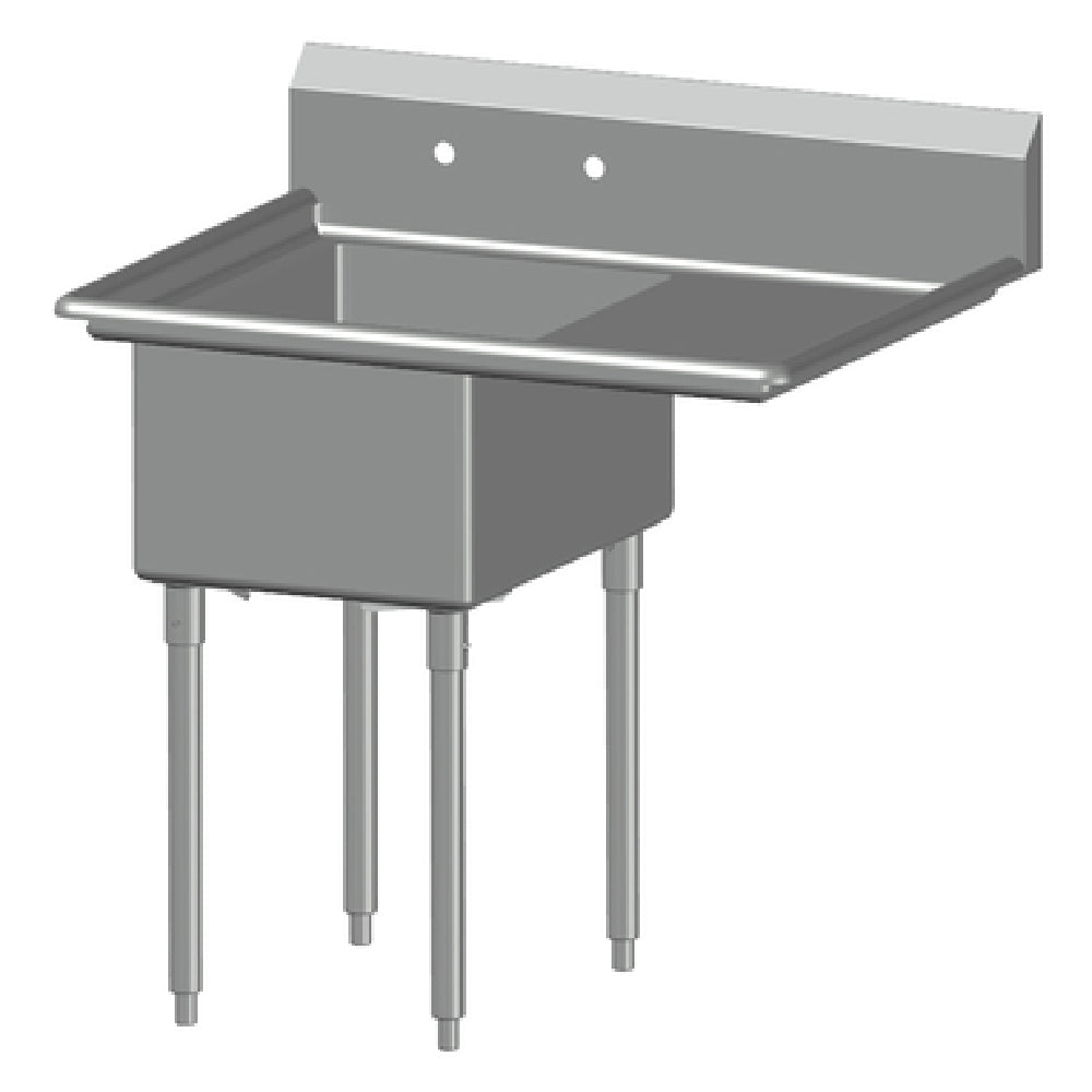 SPG 1N24-RD24 - Universal Stainless Sink, One Compartment, 24" Right-hand Drainboard