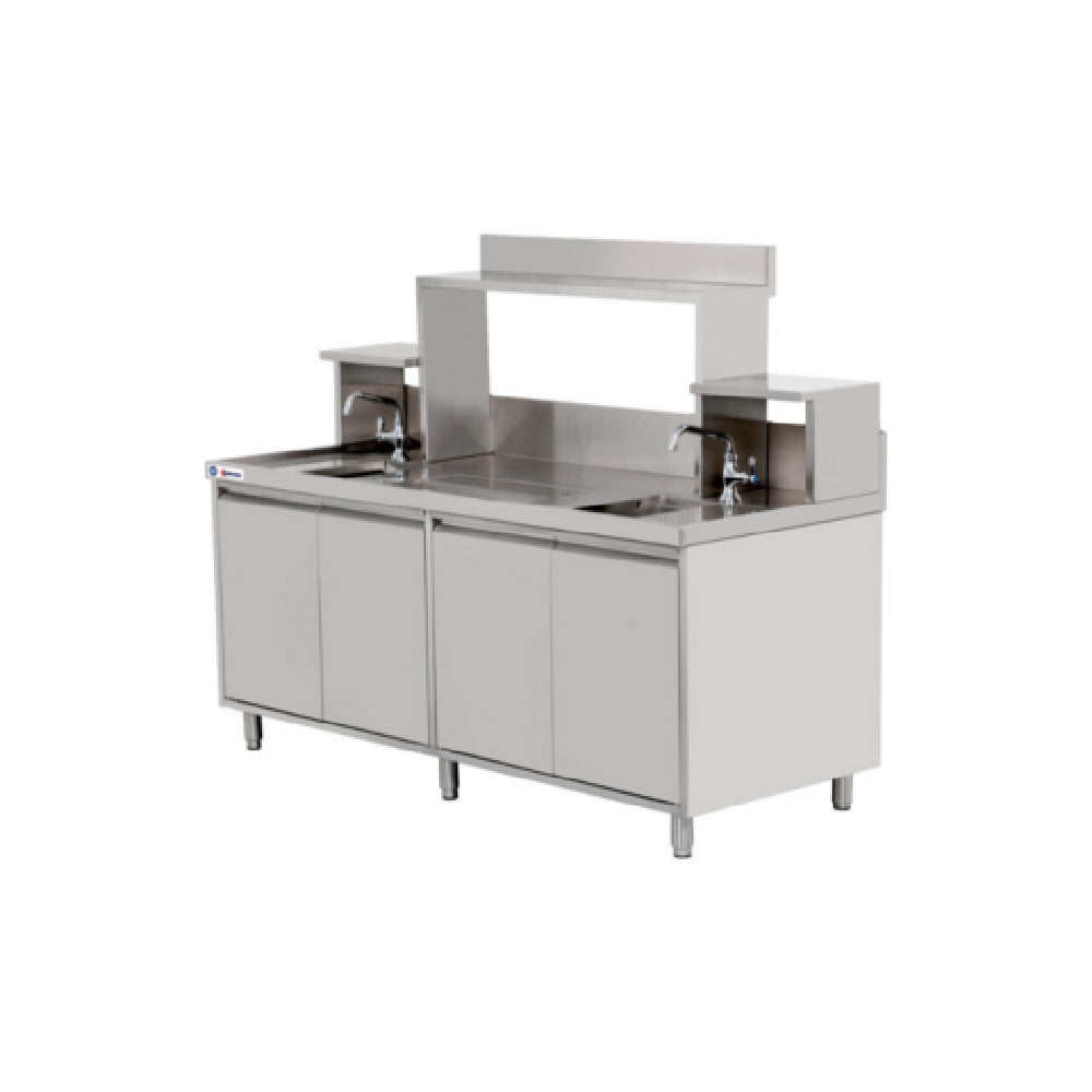 Omcan 48405 (48405) Bubble Tea Station 27"W X 30"D X 34"H (4) Swing Doors