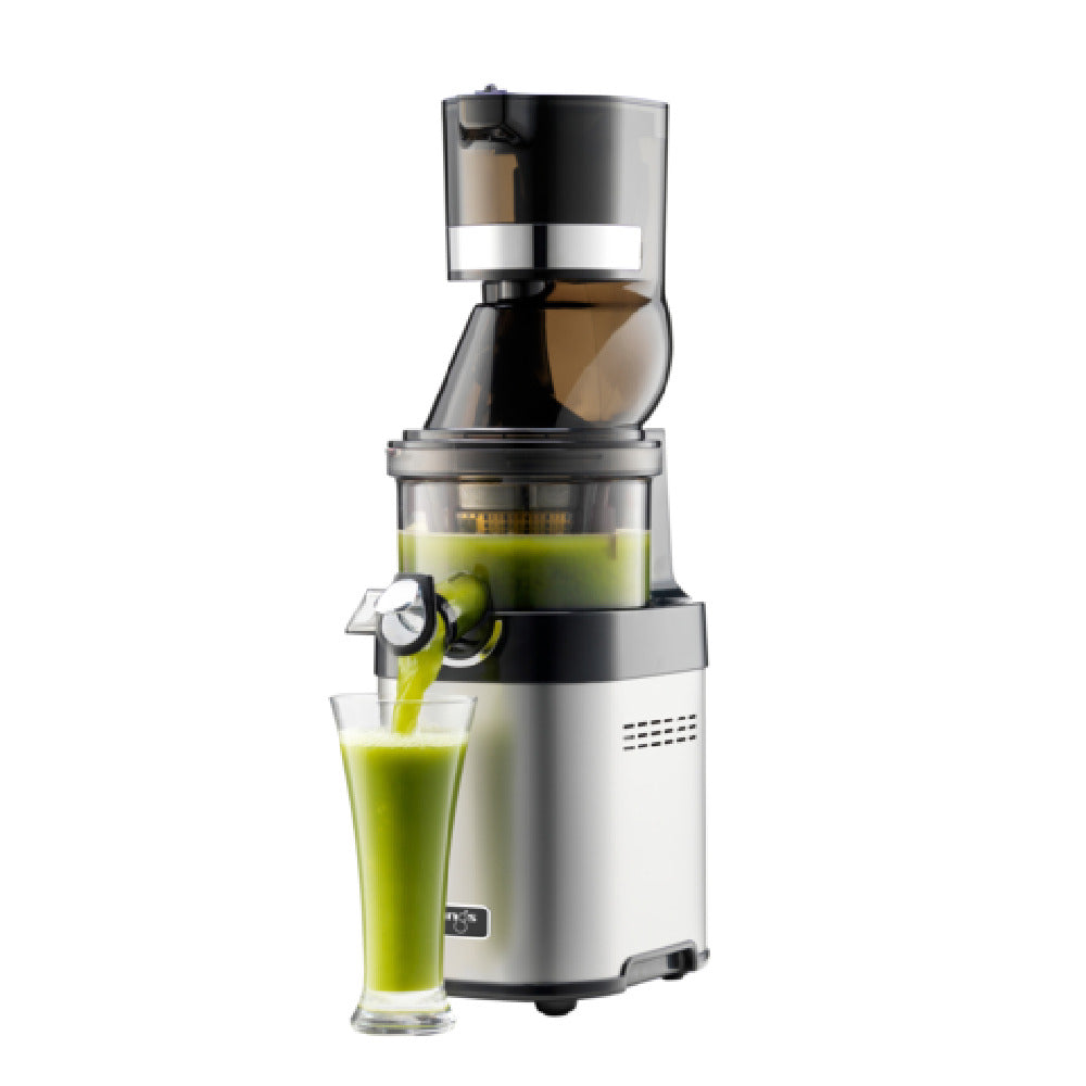 Juicernet CS600 - Kuvings Whole Slow Juicer Chef, Juicer Base, Two (2) Juicing Topsets (lid, Juicing Bowl, Auger, Juicing Strainer)