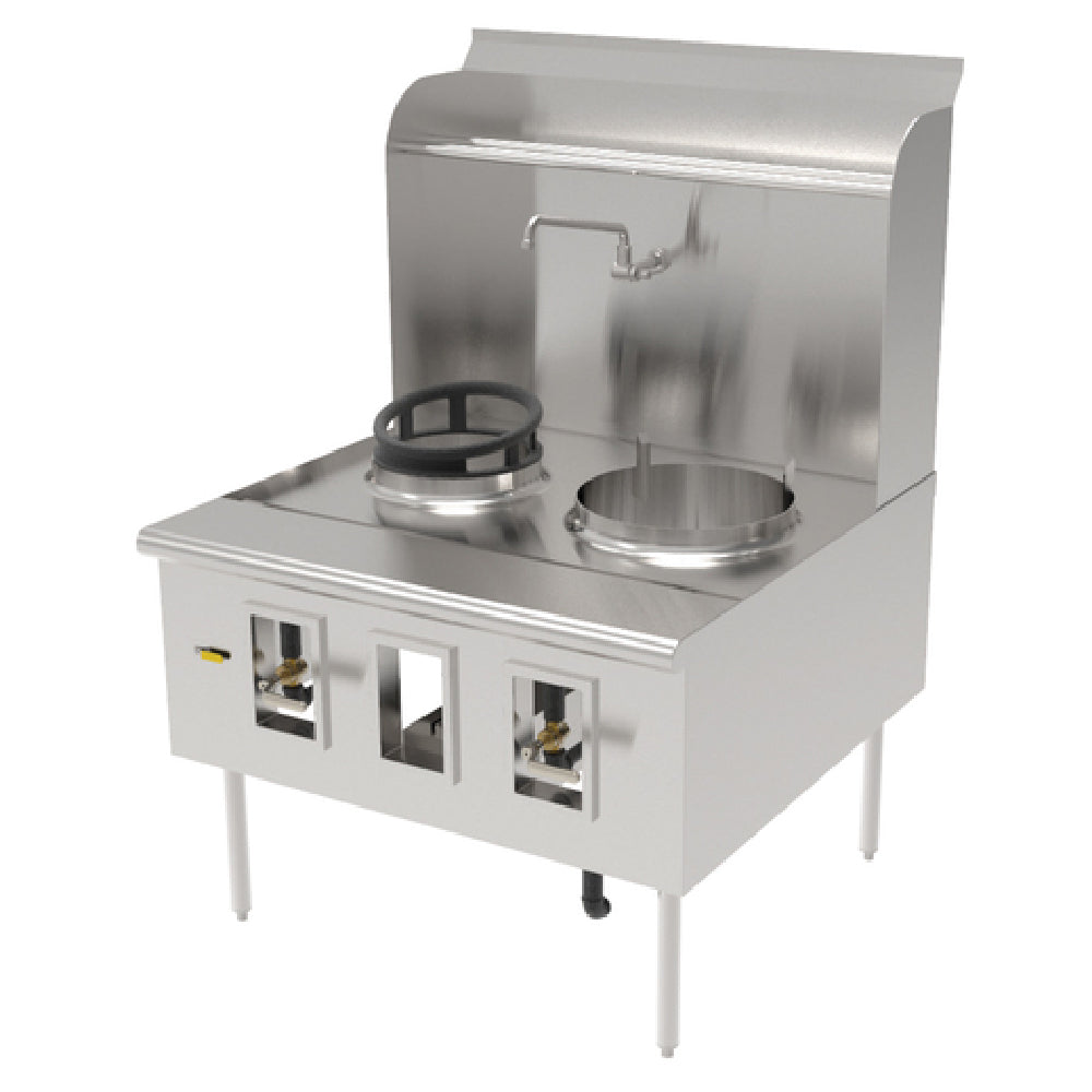 GSW USA WR-2-2013 Chinese Wok Range Gas (1) 20" Left Hole/burner