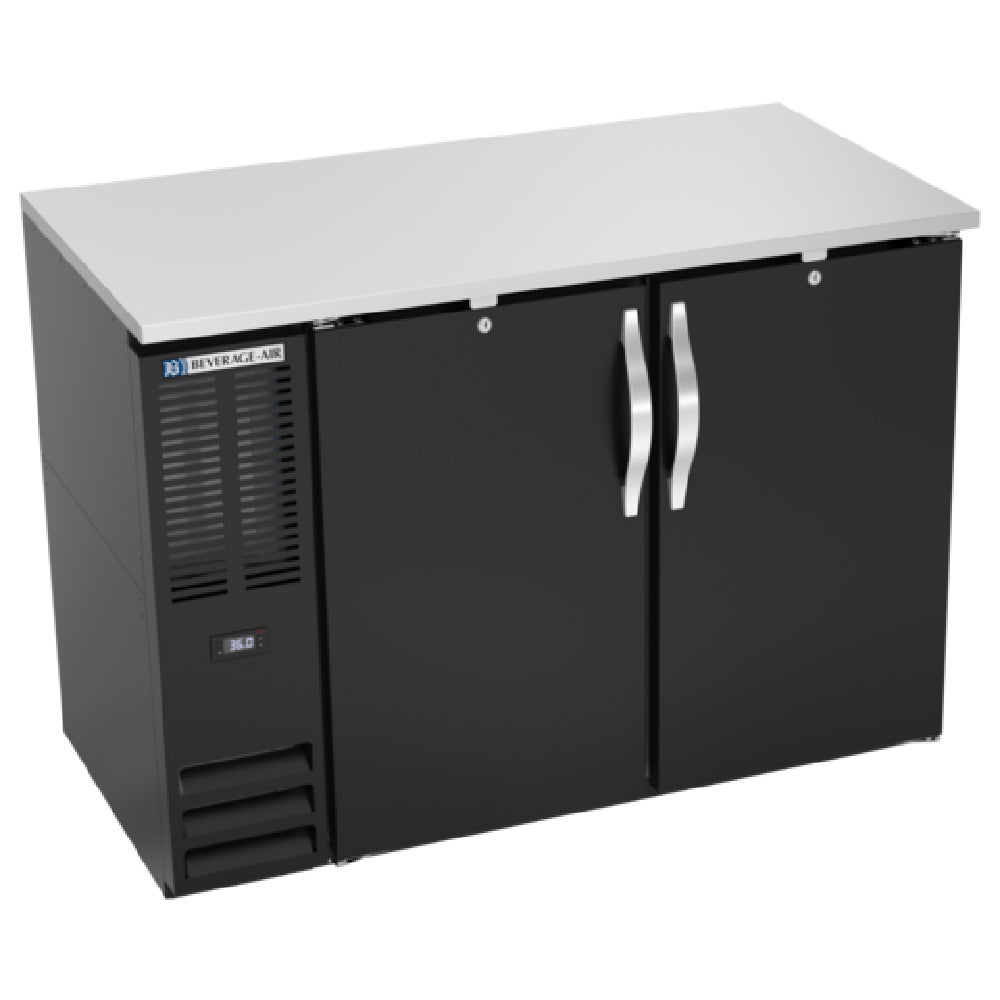 Beverage Air BBN48HC-B - Refrigerated Back Bar Storage Cabinet, Two-section, 48"W X 26-3/8"D X 34"H