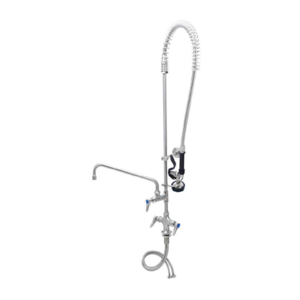 T&S Brass S-0113-12-CR-B Single Hole Deck Mount Mixing Faucet 12” Swing Nozzle With Stream Regulator Outlet