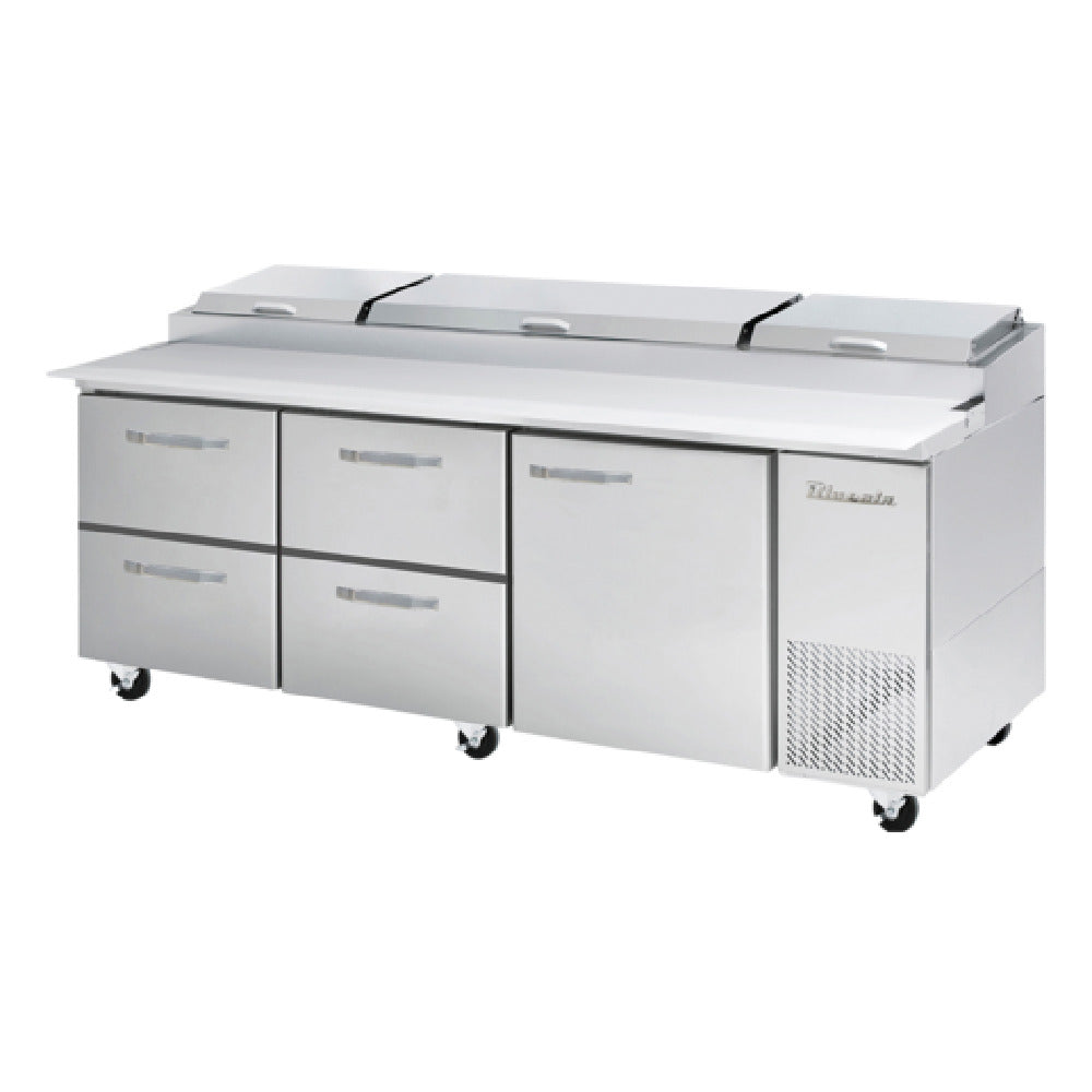 Blue Air BAPP93-D4LM-HC - Pizza Prep Table, Three-section, 93-1/4"W