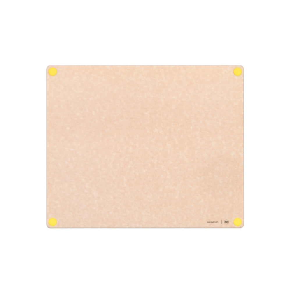 Epicurean 622-23190108 Epicurean HACCP Non-Slip Cutting Board 23" X 19" X 3/8" In Natural With Yellow Poultry Feet