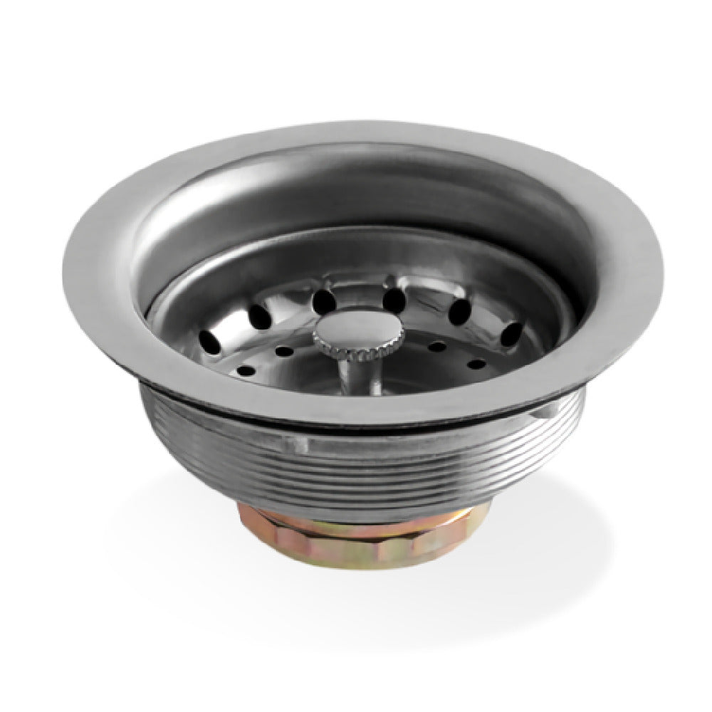 Steel Works Stainless SWDB-3.5 Drain Basket With Strainer 3.5" Stainless Steel