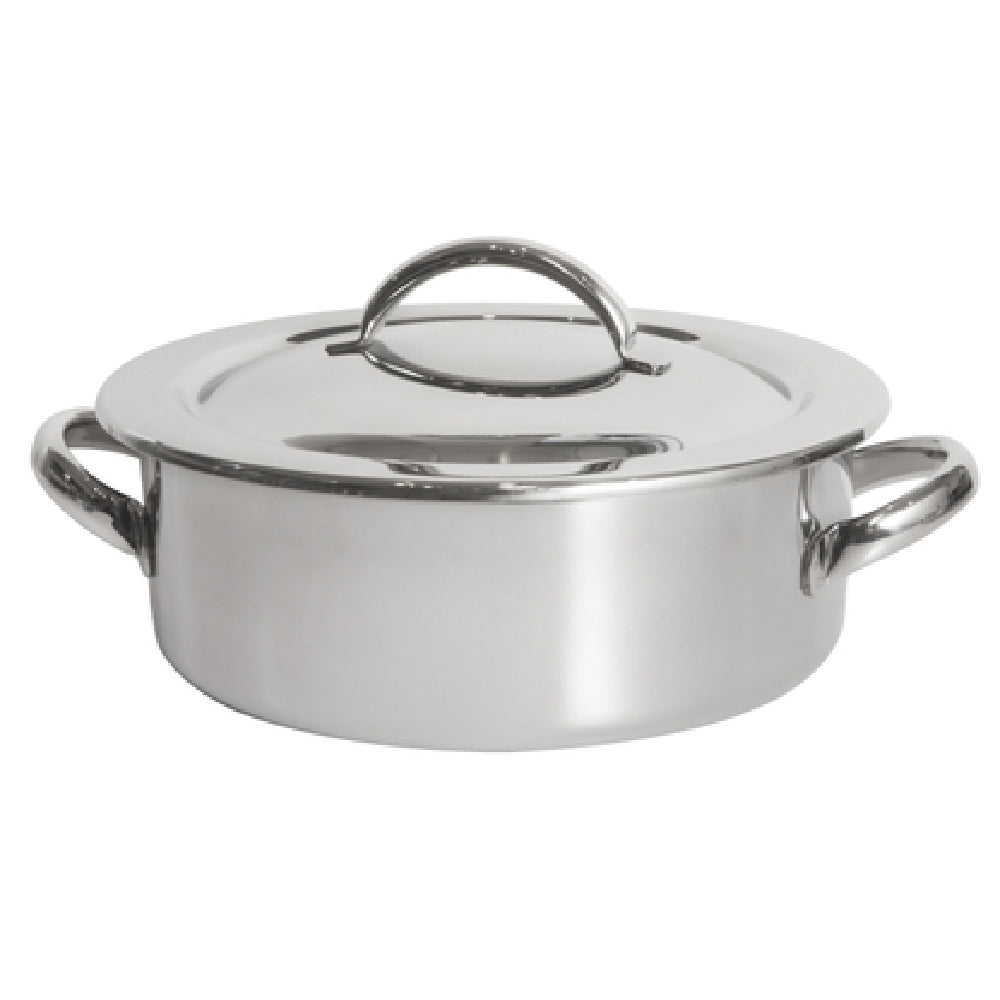 Steelite DW04CWG8SS Round Chafer 4.0 Qt 14.25"W X 12"D X 6.75"H