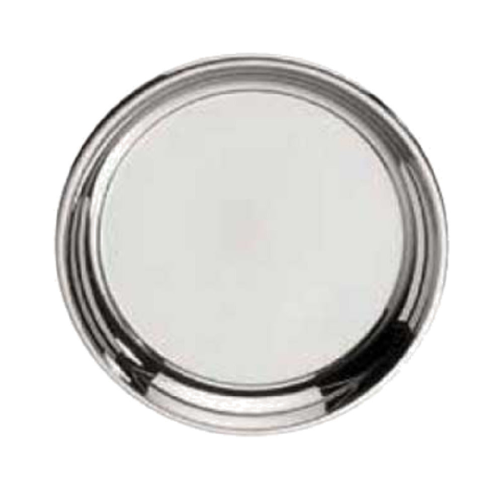 Bauscher Hepp 13.3037.4000 - Serving Tray, 15-3/4" Dia. (400mm), 18/10 Stainless Steel