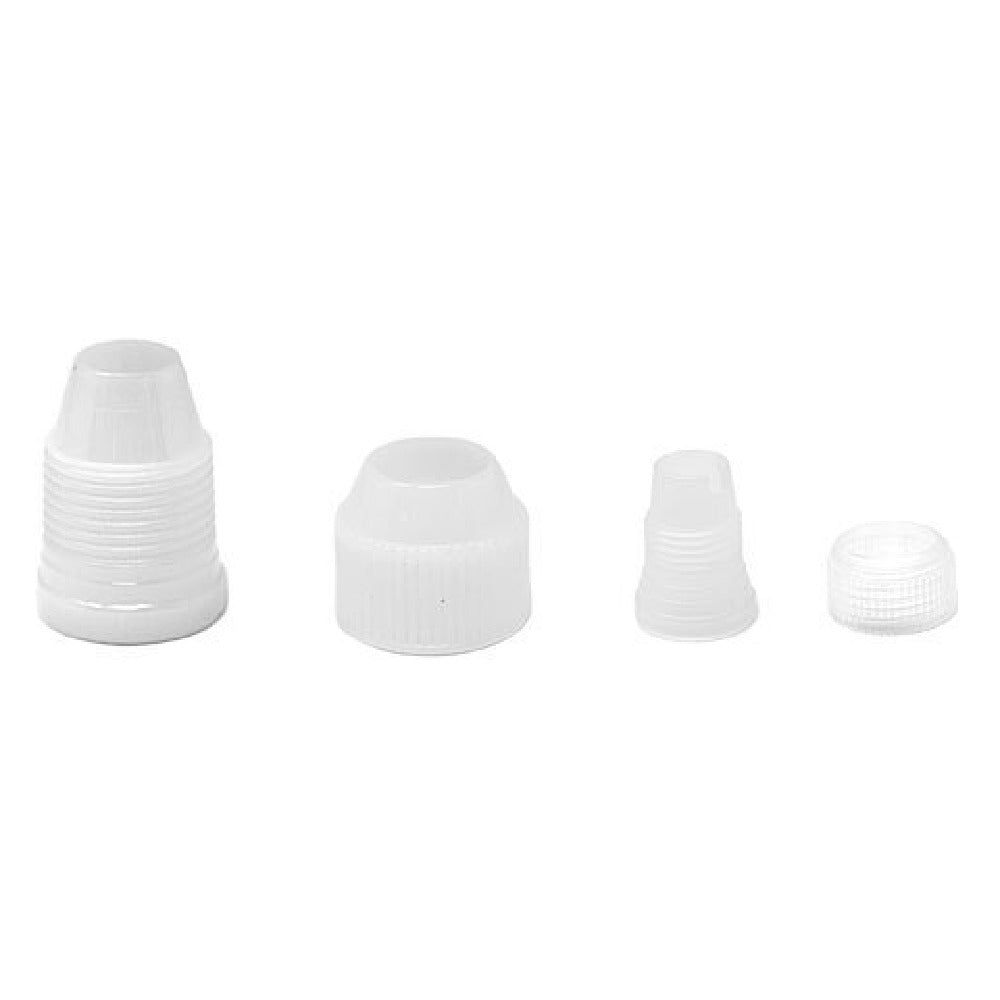 Omcan 48899 (48899) Pastry Tip Couplers Set Of (2) Includes: (1) Large (38 Mm) & (1) Small (24 Mm)