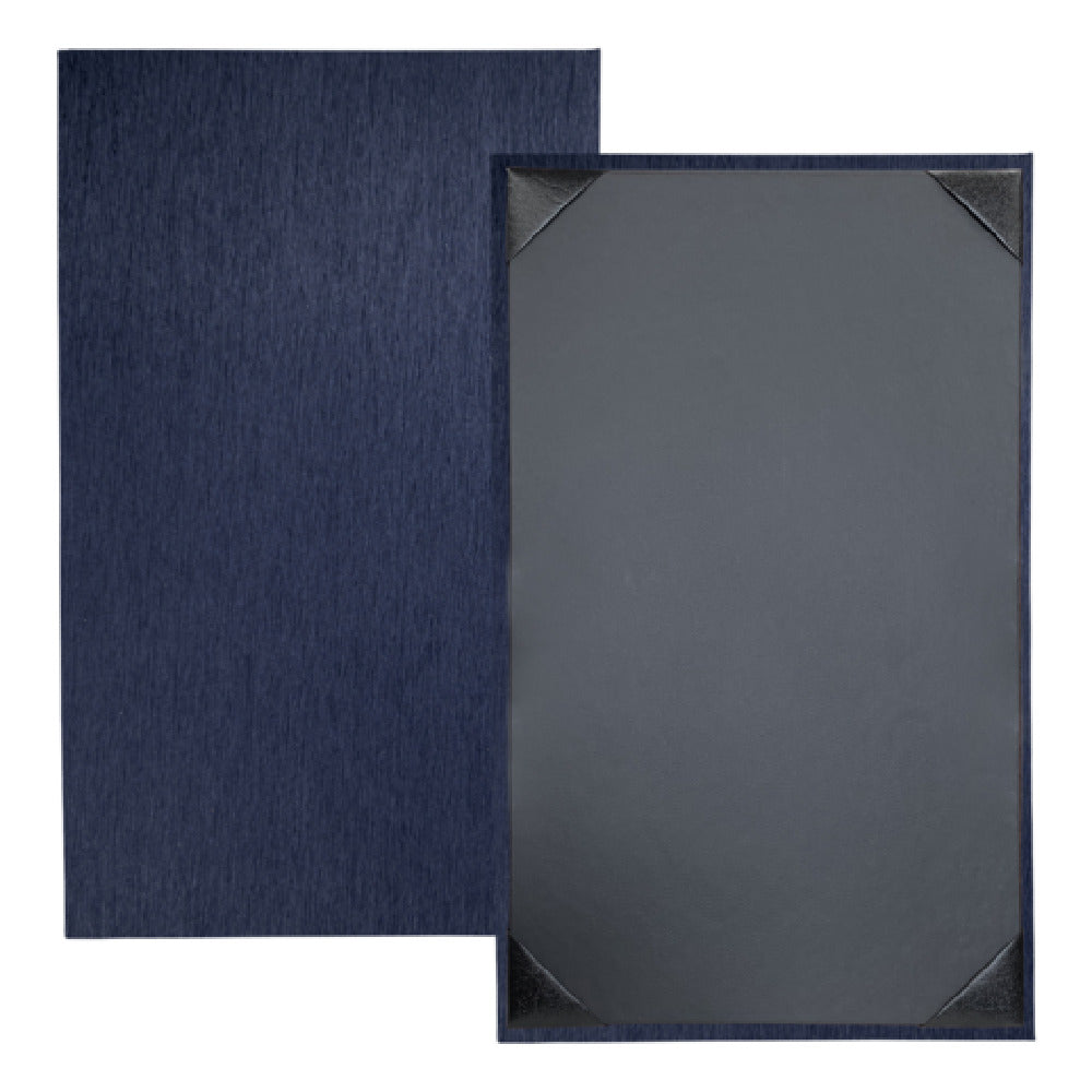 Risch STERLING-1V 8.5X14 Sterling Hardback Shimmer Metallic Menu Cover (specify Color)