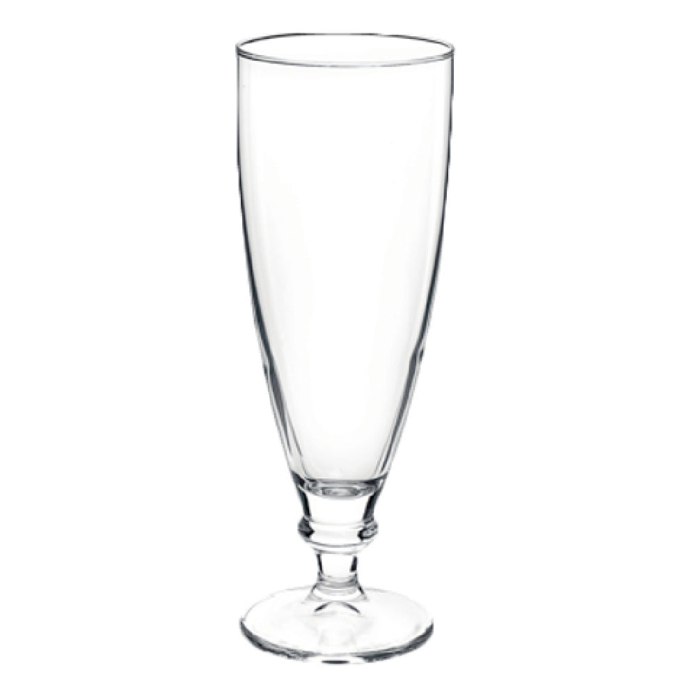 Steelite 4920Q111 Beer Pilsner Glass 13 Oz. (H 8" M 2-3/4" T 2-3/4" B 2-5/8") Footed