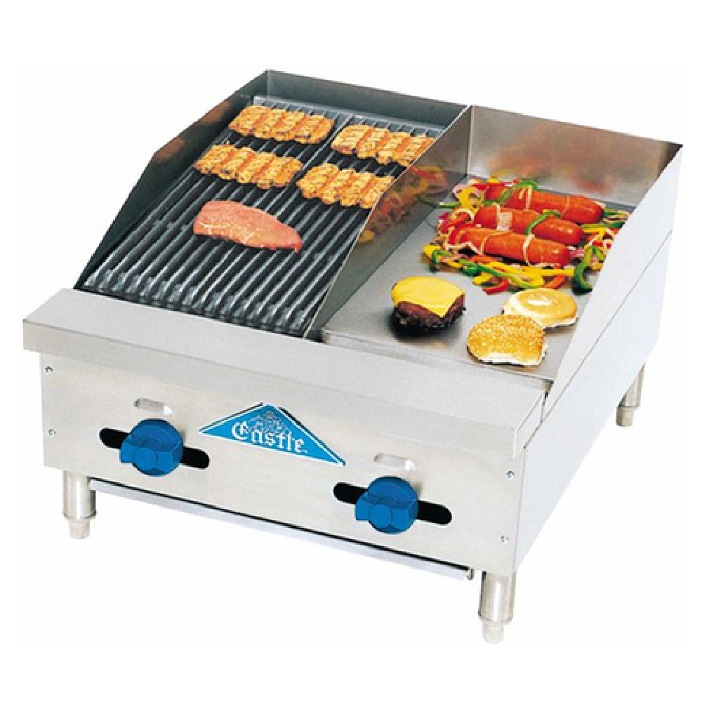 Comstock-Castle 3224-12-1RB Char-Broiler/Griddle Combination Countertop Gas