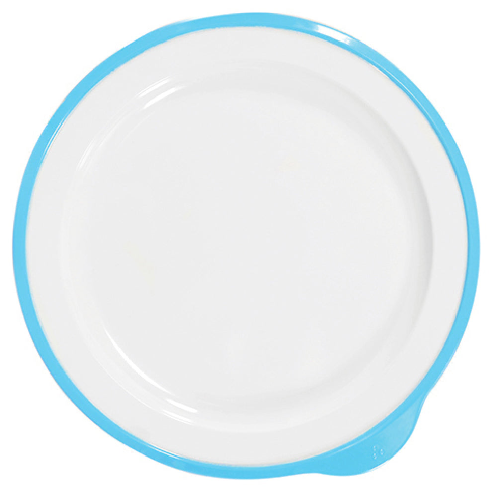 Bauscher Hepp T3832BL - Low Plate, 6-3/4 Oz., 9-1/2"W X 9-1/10"D X 4/5"H