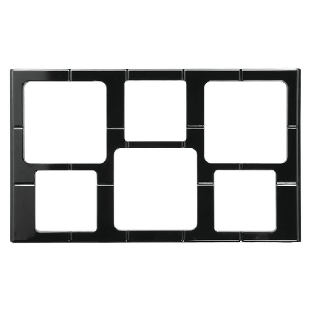 Hubert 47046 - Cold Tile, 6-compartment, Holds (3) Garnish Bowls (#55972,39441,80599,68857,17116,27629) & (3) Garnish Bowls (#58910,12778,12682,97102,91089,89498)