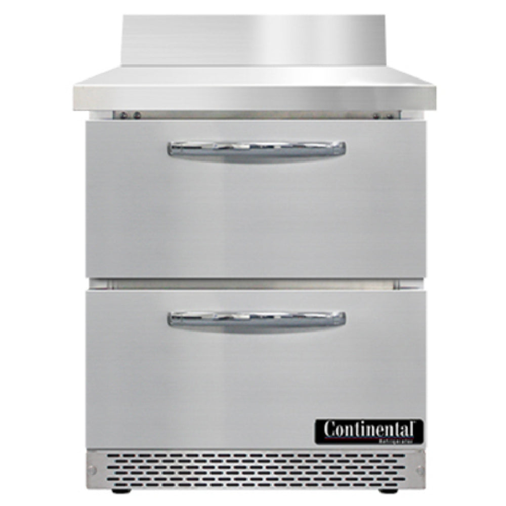 Continental Refrigerator SW27NBS-FB-D Work Top Refrigerator Front Breather 27"W