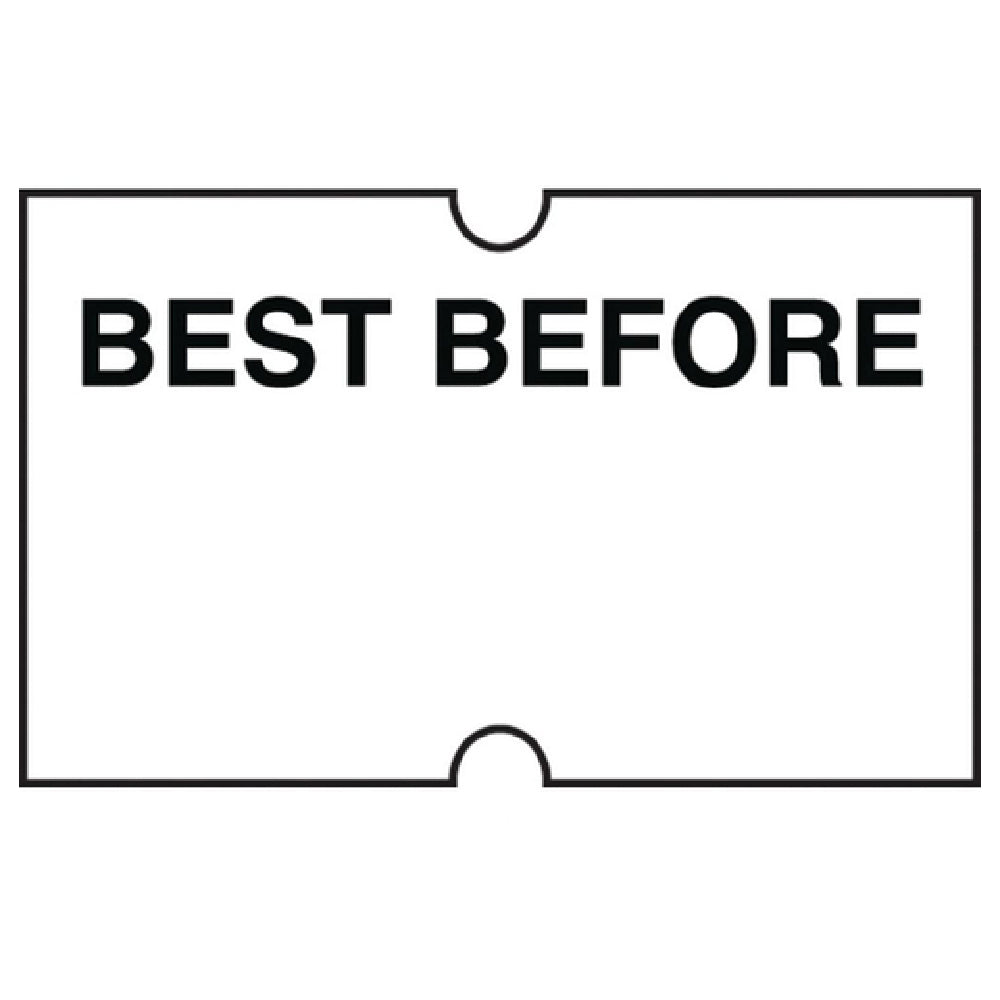 Hubert 68161 - Label, "Best Before", For 1-line Pricing Gun