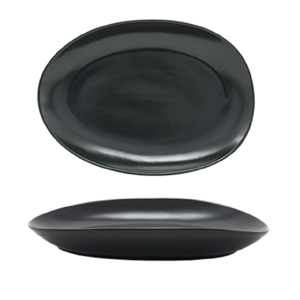 FOH DDP063BKP21 Tides™ Plate 10" X 7" Oval