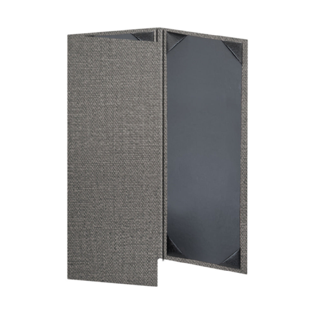 Risch MILAN-3V 4.25X11 Milan Hardback Simulated Woven Vinyl Menu Cover (specify Color)
