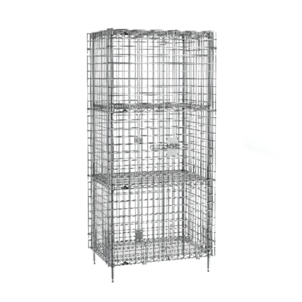 Metro SEC53C-2SE - Super Erecta® Security Unit, Stationary, Chrome Plated Finish