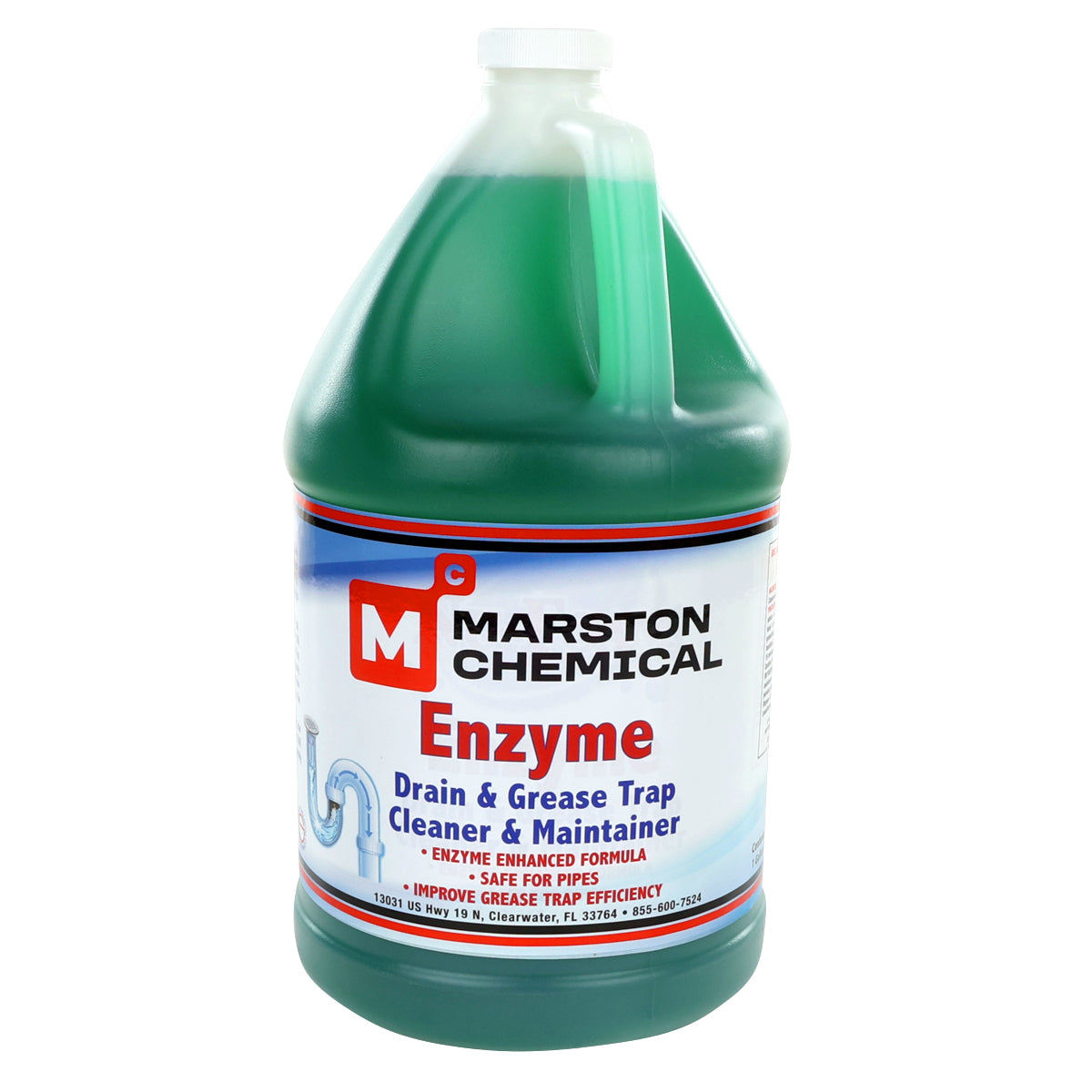 Marston Chemical 300194 Enzyme Drain Cleaner 1 Gal Enzyme Enhanced Formula