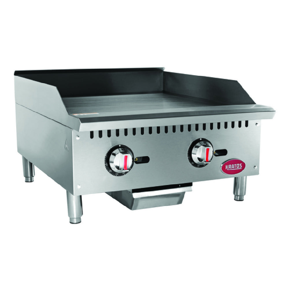 Hubert 29Y-007 - Kratos® Gas Griddle, Thermostatic Controls, 24"W X 20-3/5"D Cooking Area
