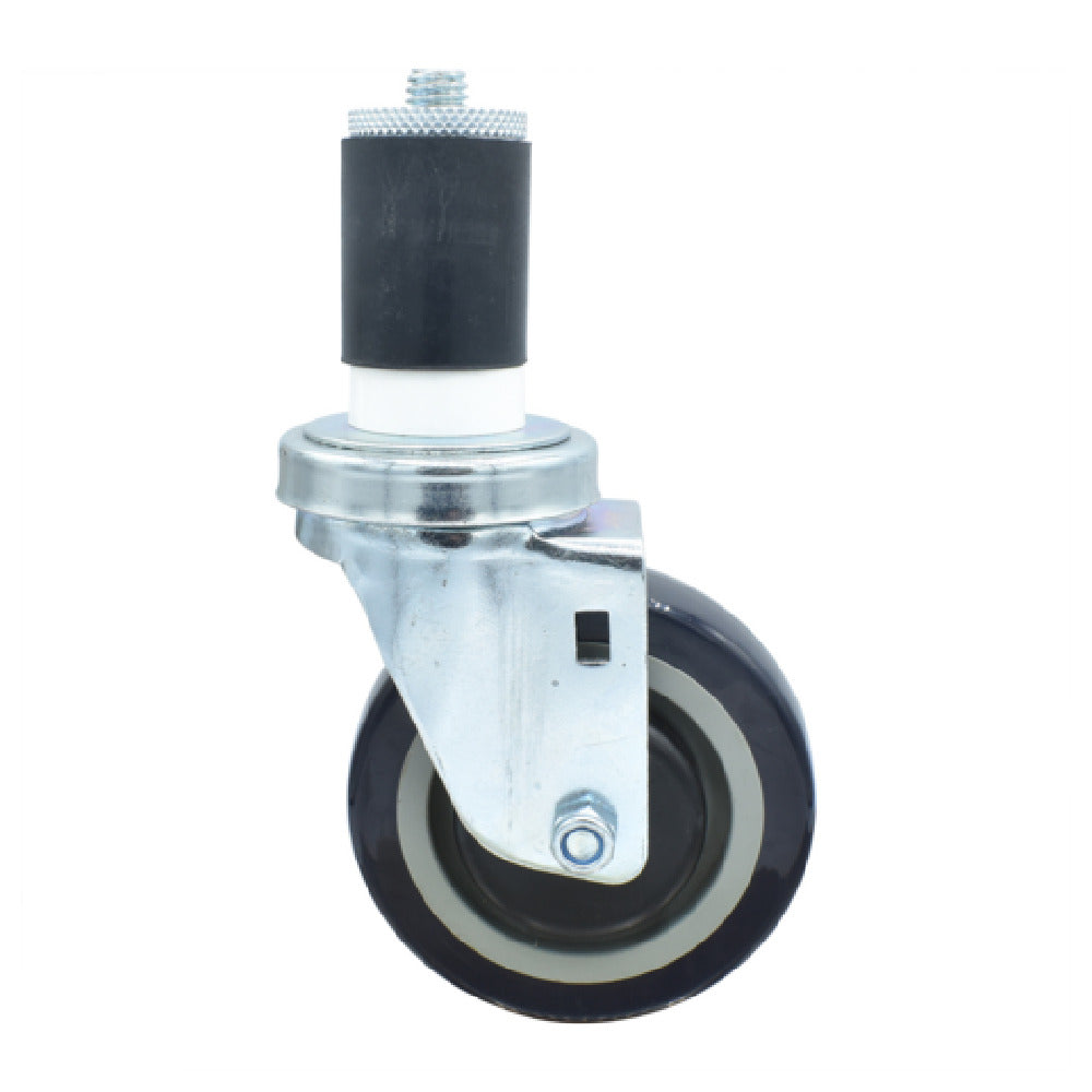 BK Resources 4SBR-3RA-PLY - Swivel Caster, 1-1/2" Expanding Stem, 4" Polyolefin Wheel