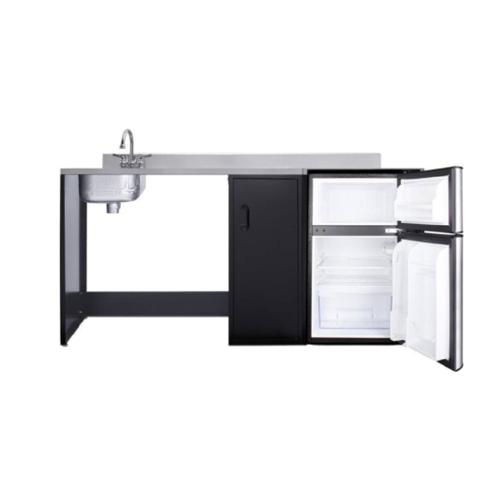 Summit CK72ADALBFNCK - All-In-One Kitchenette, 72" Wide, Barrier-free