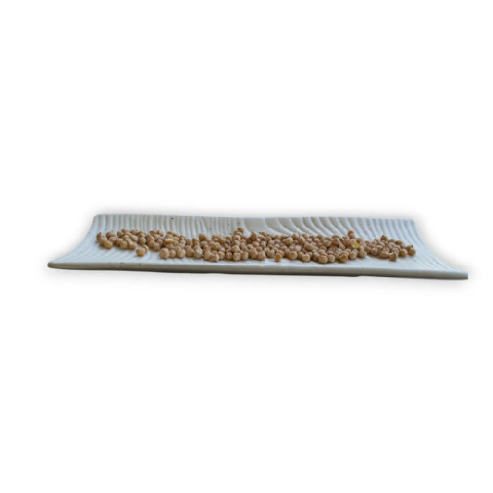 By The Earth Living SP050 Wave Platter 16" X 7" Speckled
